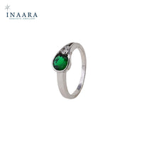 Synthetic Emerald Ring