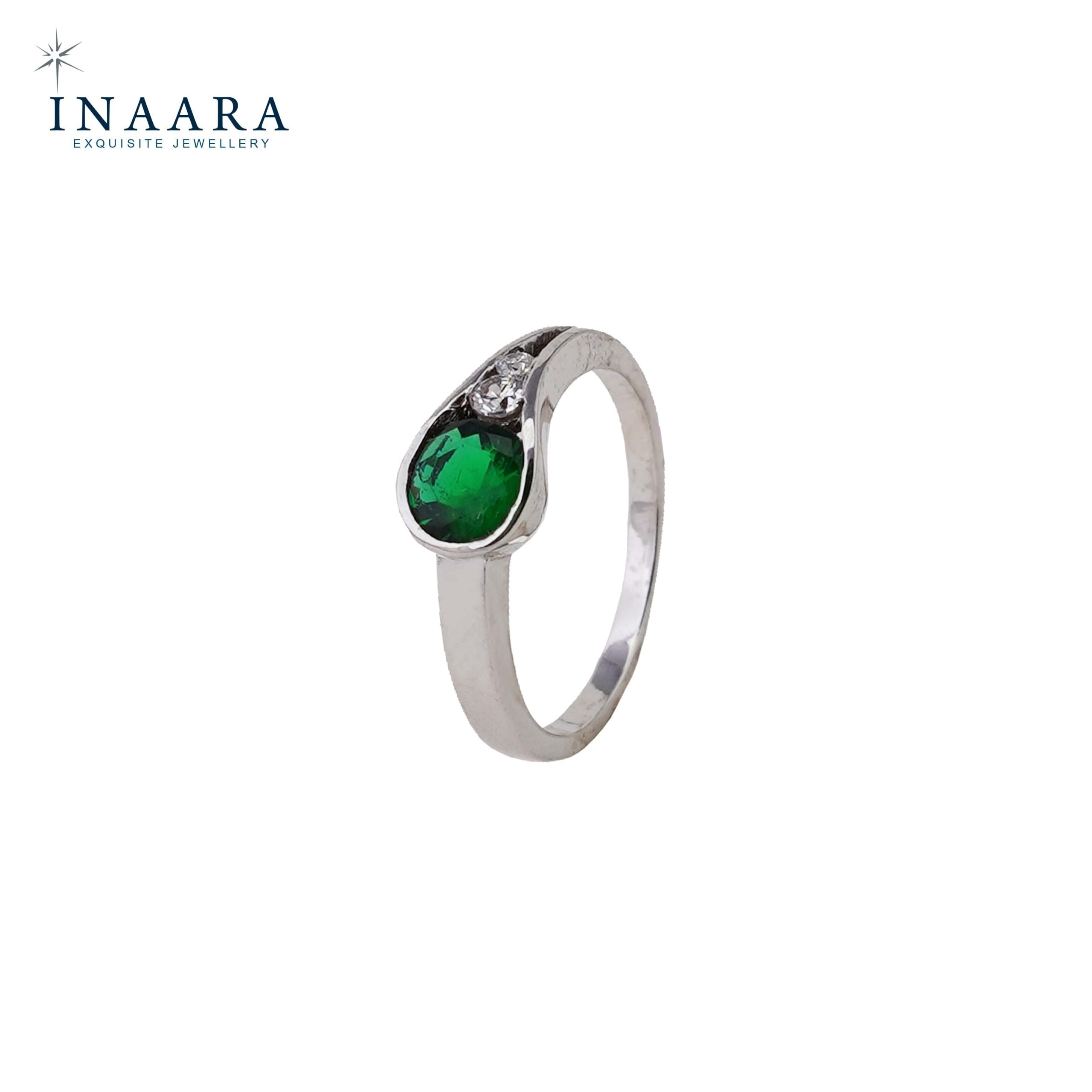 Synthetic Emerald Ring