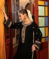 Embroidered Velvet Shirt - Kross Kulture