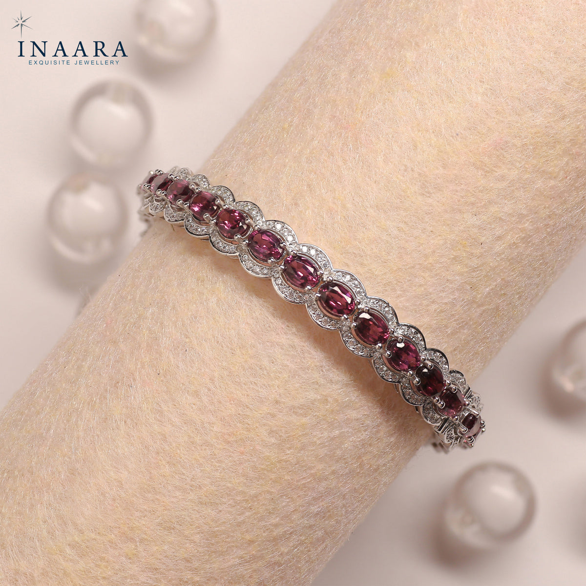 Rhodolite Garnet Bangle