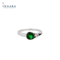Synthetic Emerald Ring