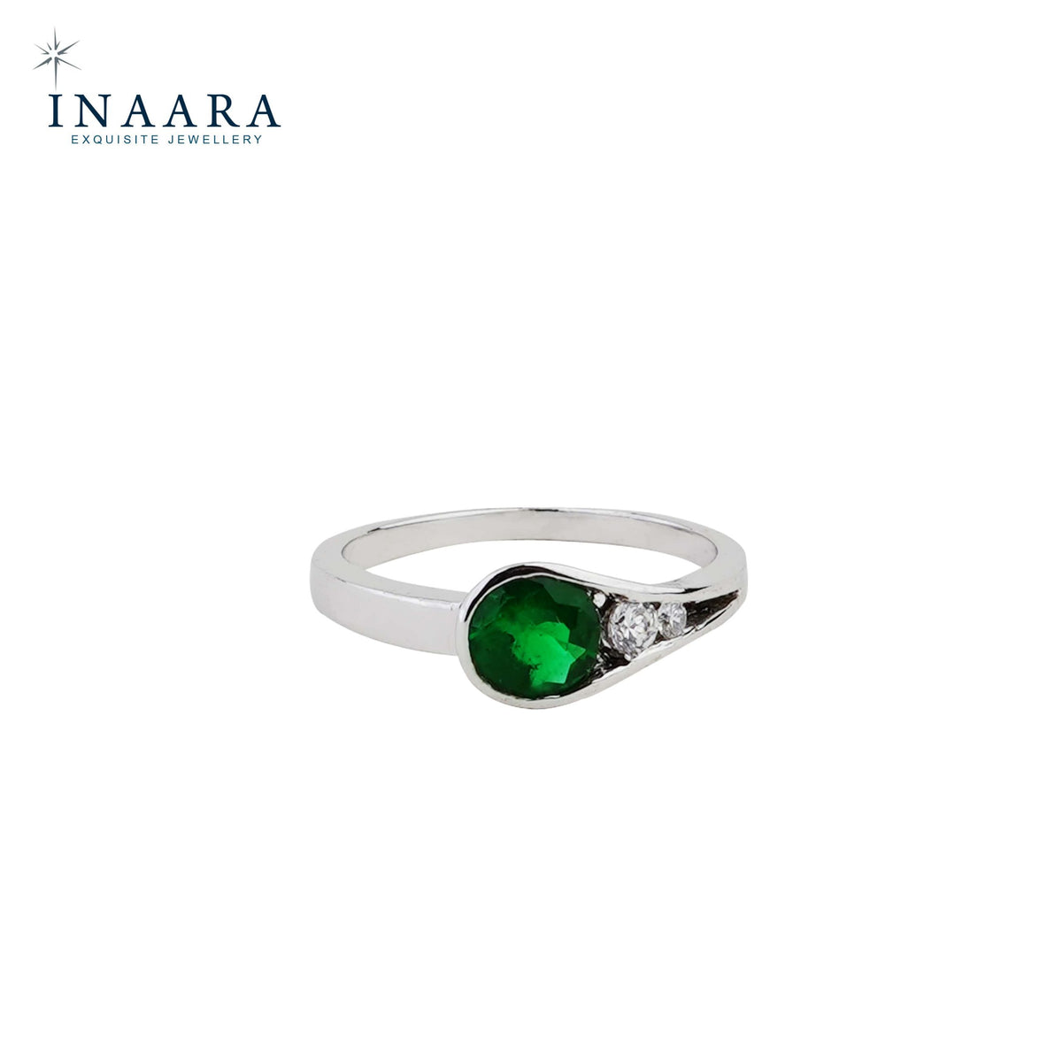 Synthetic Emerald Ring