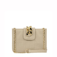 Kim Beige women's shoulder bag in beige by Bag X