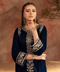 Embroidered Velvet Shirt - Kross Kulture