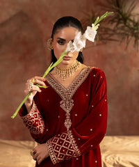 Embroidered Velvet Shirt - Kross Kulture