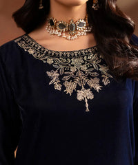 Embroidered Velvet Shirt - Kross Kulture