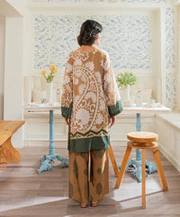 2PC - Digital Printed Silk Lawn Suit - Kross Kulture