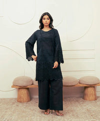 2PC - Embroidered Cotton Silk Suit - Kross Kulture