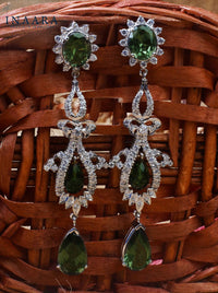 Green Drop Earrings