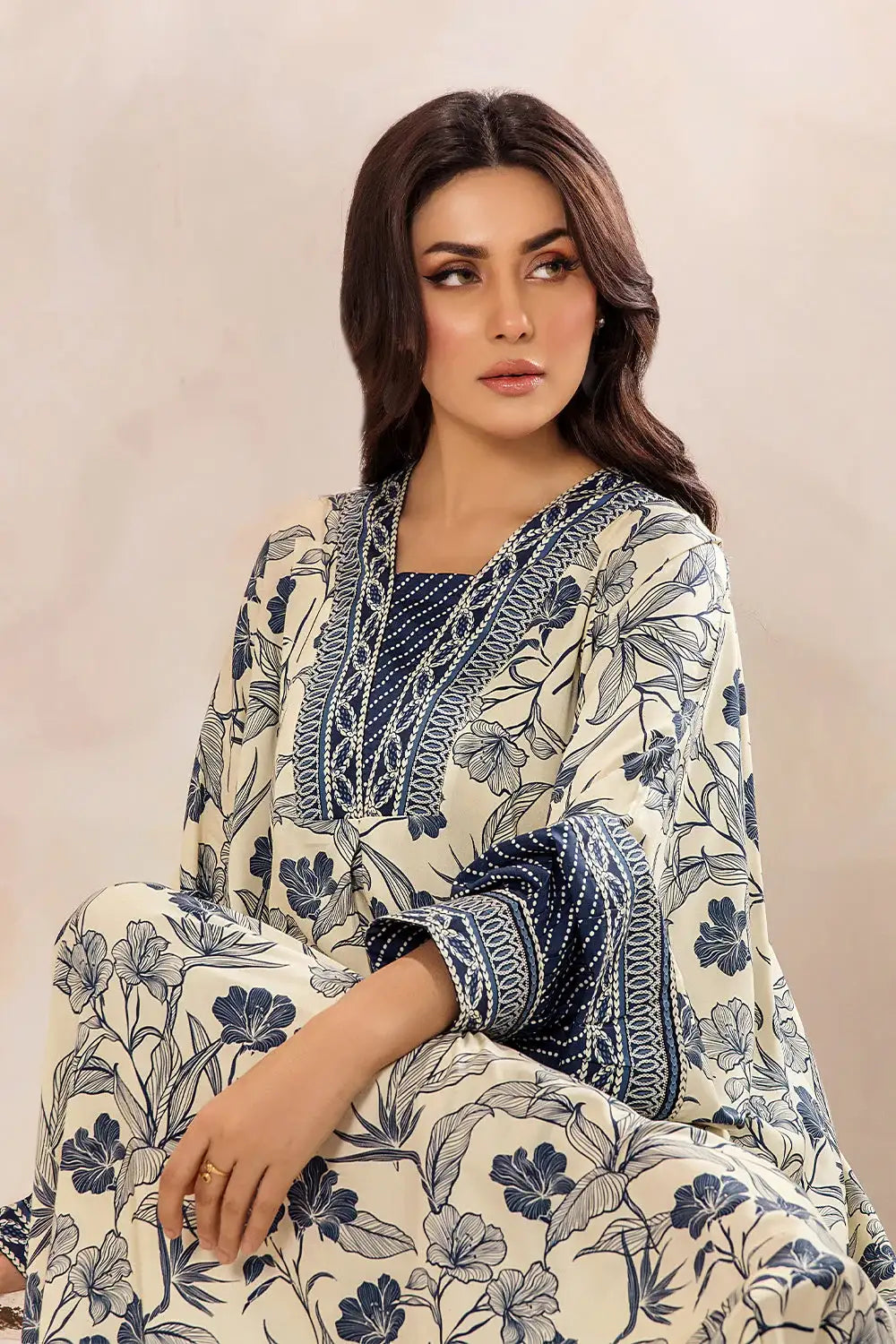Safwa | Pure Eclipse – 2PC Printed Viscose Ready to Wear (P000649) - Mmall