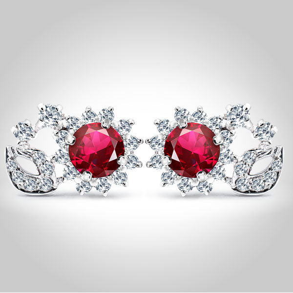 Red earrings