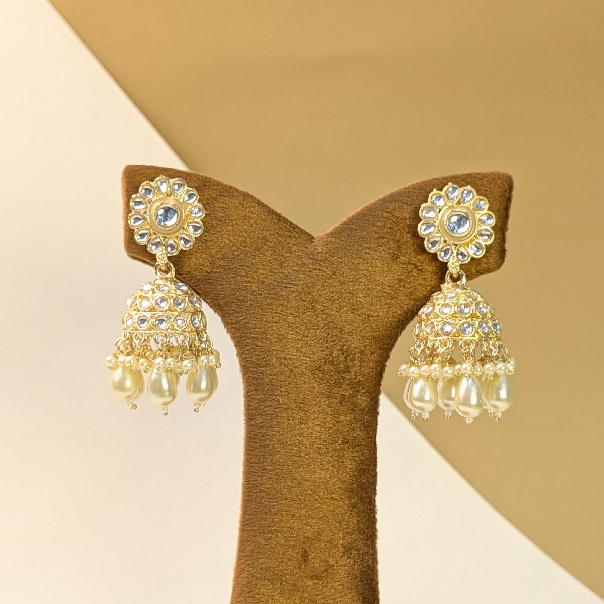 Bridal Kundan Jhumkis