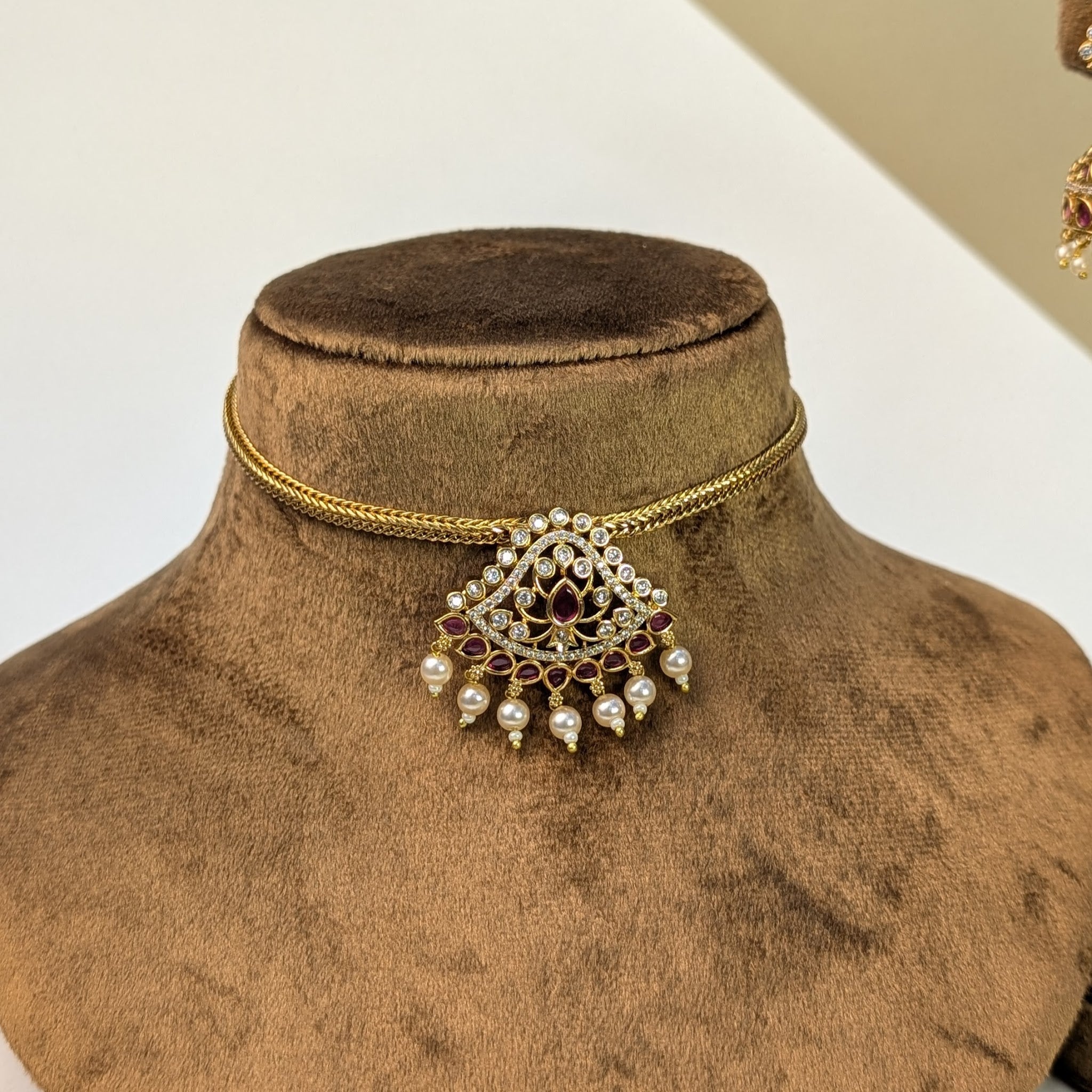 Lakshmi Coin South Indian Rajwadi Necklace Set