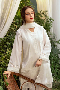 Safwa | Snow Petal - 3PC Unstitched Suit (ARK03) - Mmall