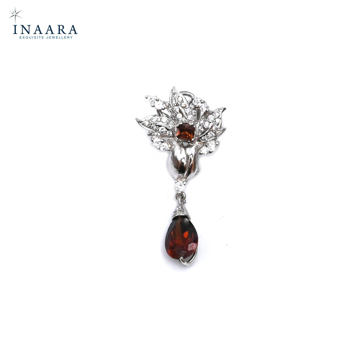 Flower Pendant - Crystal Brown