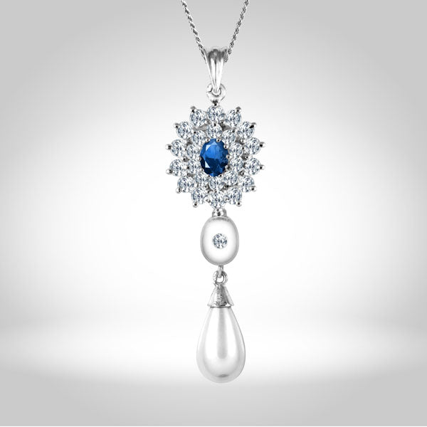 Elegant Pearl Pendant Set