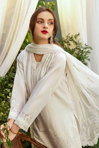 Safwa | Snow Petal - 3PC Unstitched Suit (ARK03) - Mmall