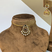 Grand Temple South Indian Rajwadi Necklace Set