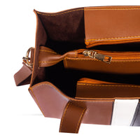 Baku 3 Pcs Brown women's wallet & clutch in brown by Bag X