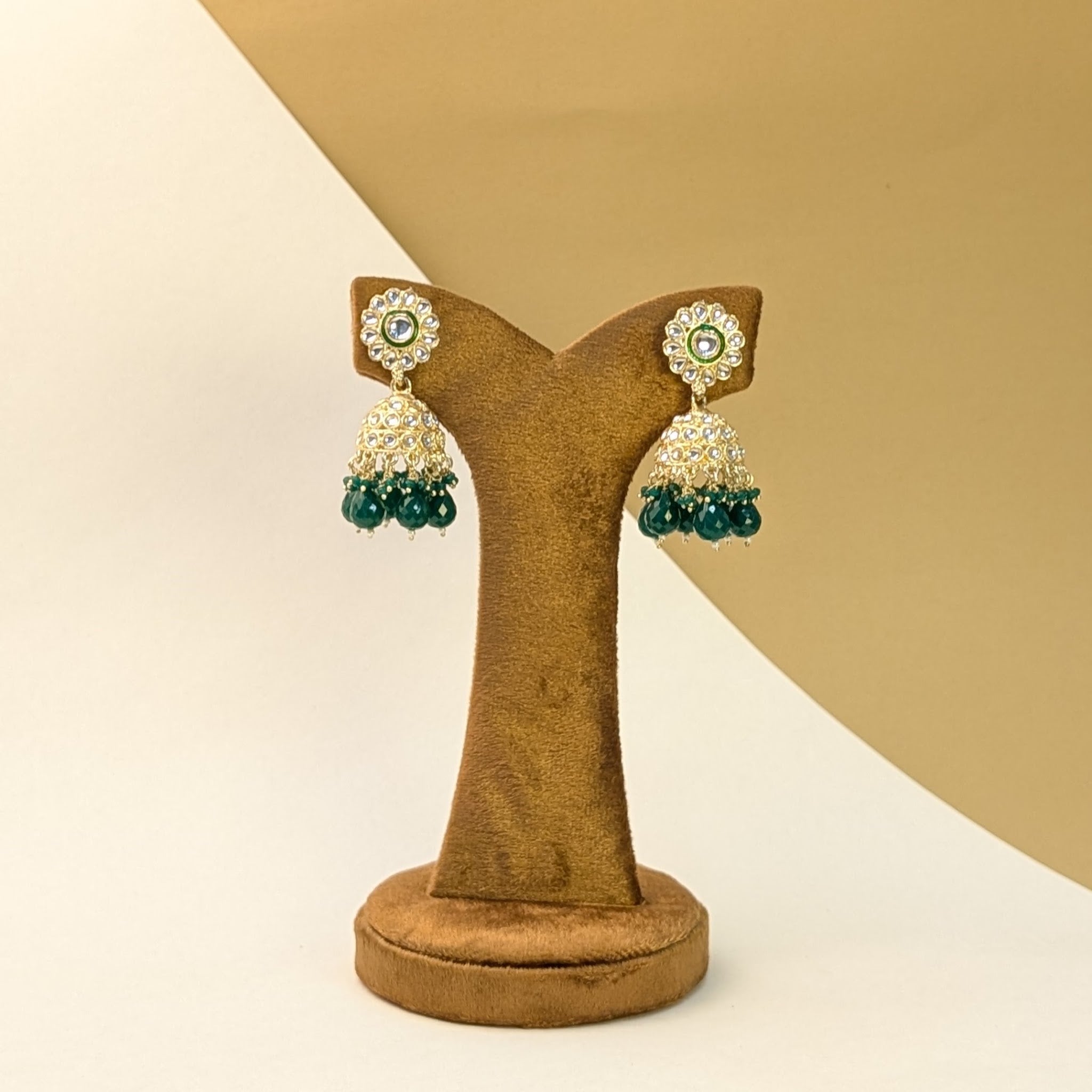 Chandbali Kundan Jhumkis