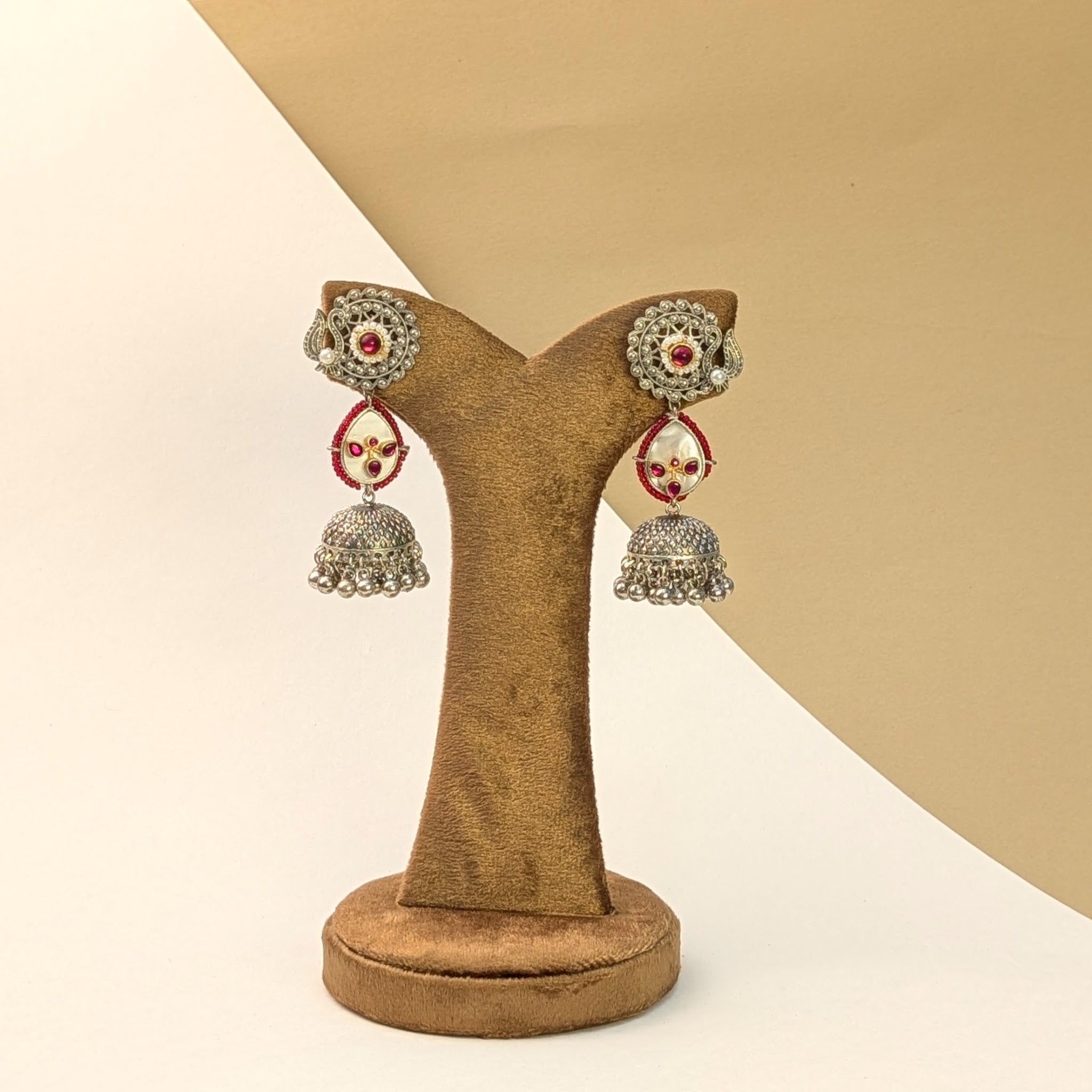 Vine Motif Antique Earrings