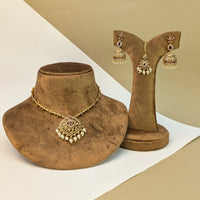 Floral Kemp South Indian Rajwadi Necklace Set