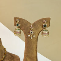 Layered Antique South Indian Rajwadi Necklace Set