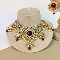Pearl Drop Kundan Necklace Set