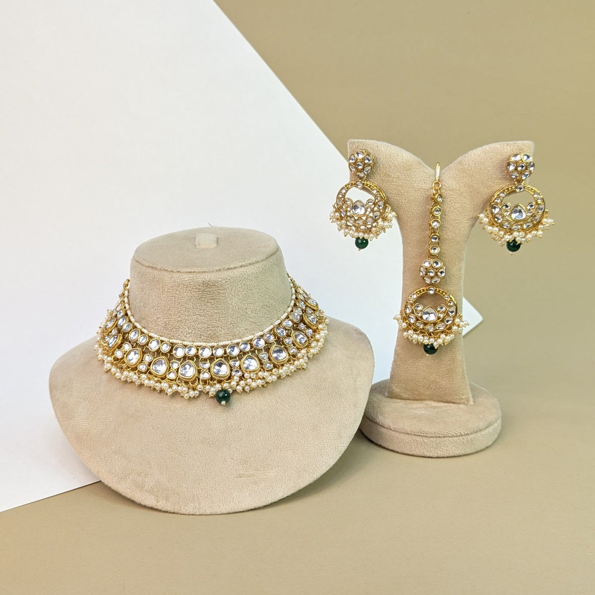 Mughal Kundan Necklace Set