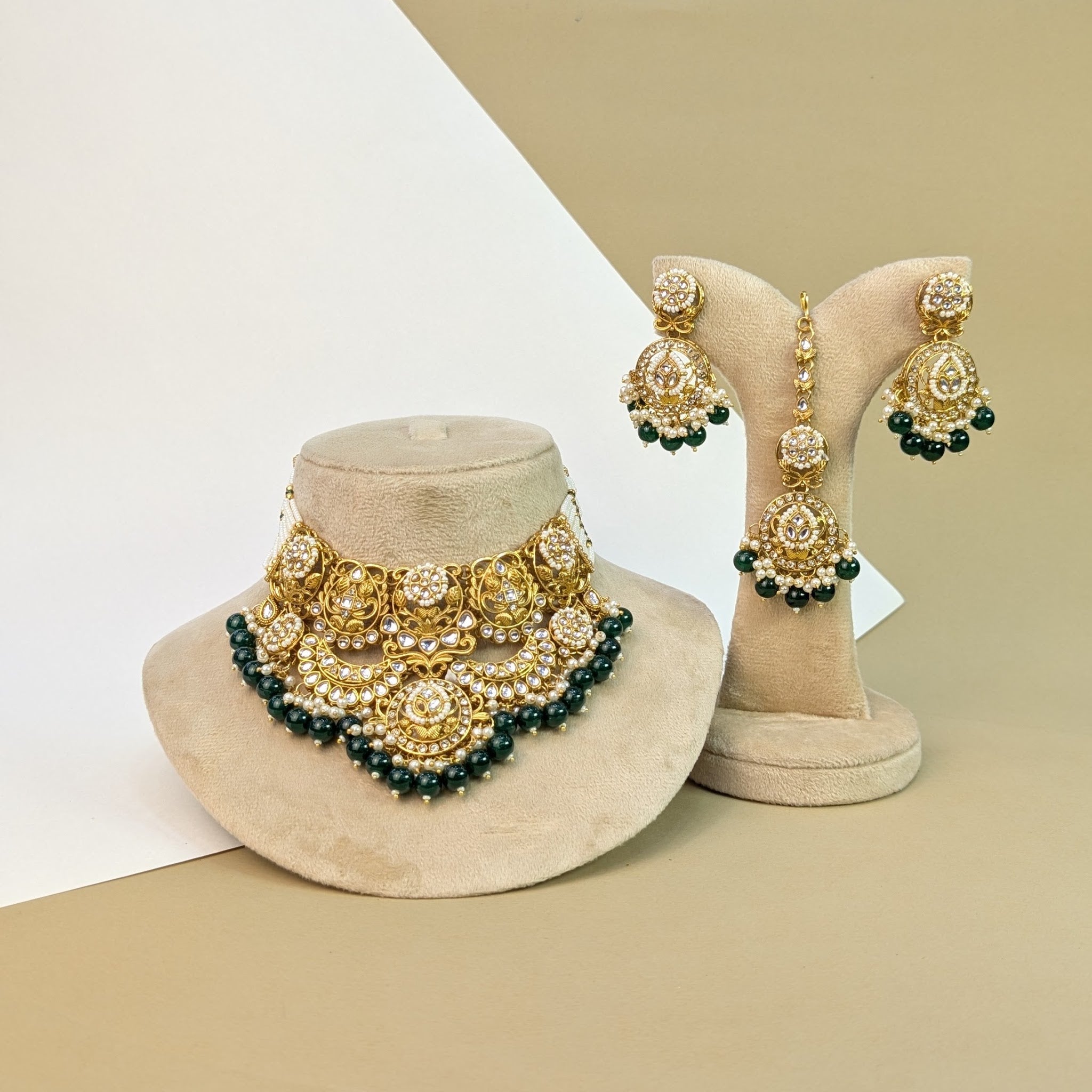 Meenakari Kundan Necklace Set