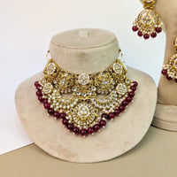 Meenakari Kundan Necklace Set