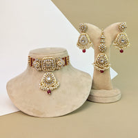 Polki Kundan Necklace Set