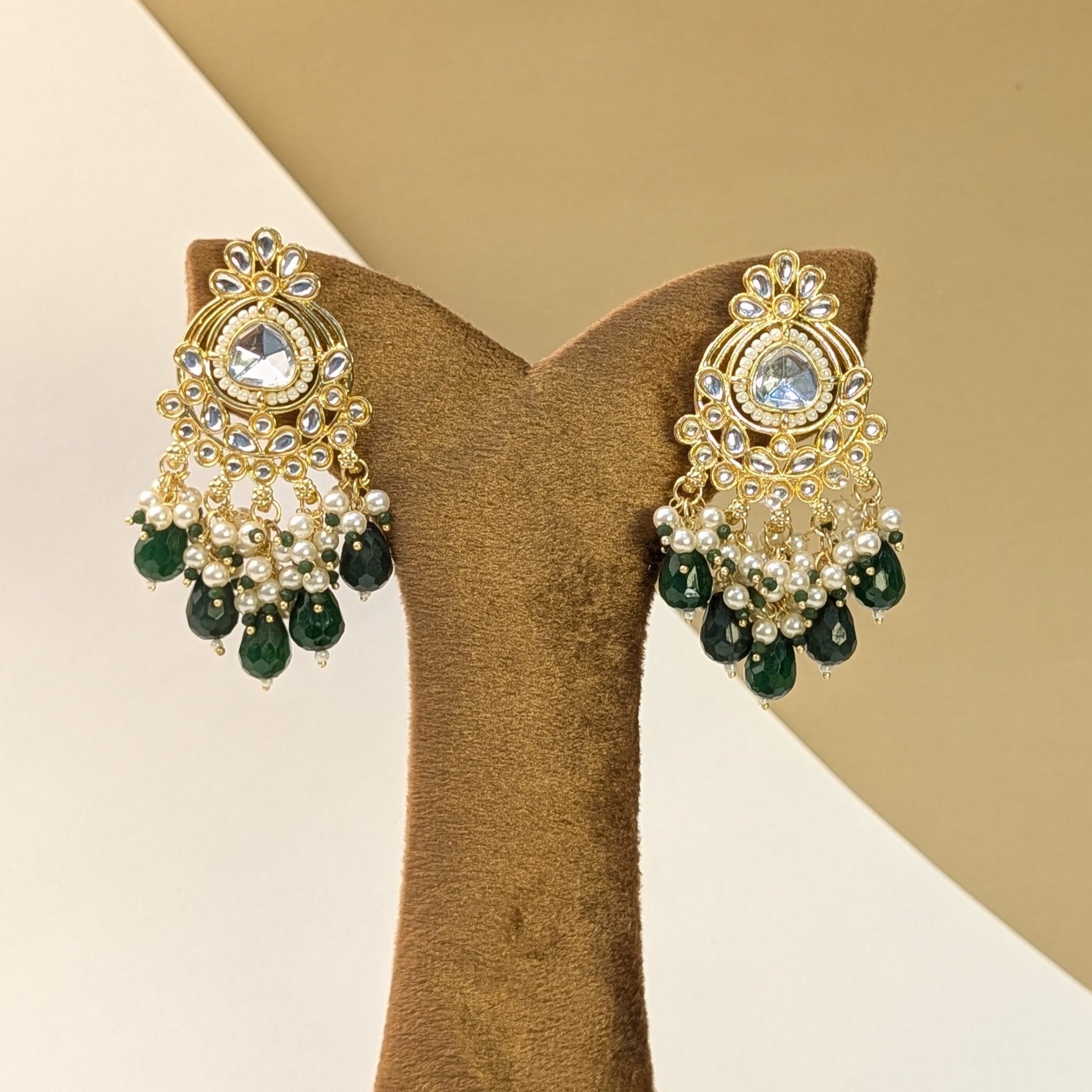 Drop Kundan Earrings
