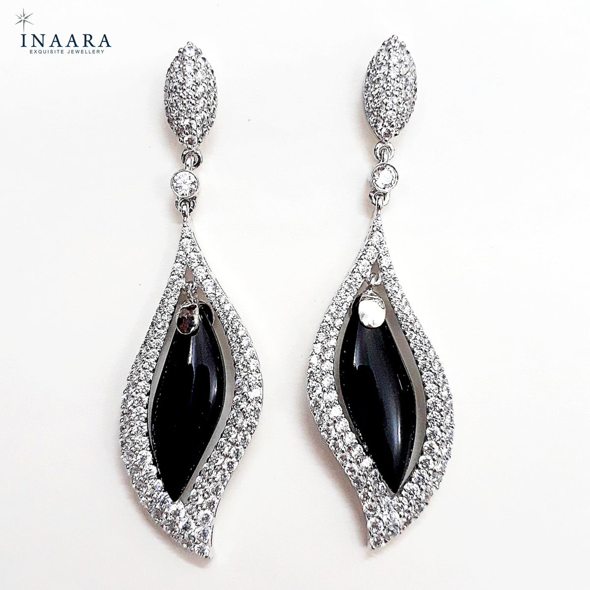 Black Drop Earrings