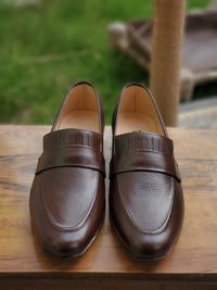 Soft Grain Premium Formal Leather Loafers - Mmall