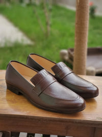 Soft Grain Premium Formal Leather Loafers - Mmall
