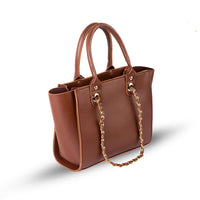 Plush Choco Brown women's handbag in brown by Bag X