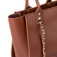 Plush Choco Brown women's handbag in brown by Bag X