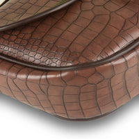 Imperial Crocodile Brown women's crossbody bag in brown by Bag X