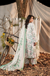 Safwa | Cream – 3PC Printed Lawn Ready to Wear (P000516) - Mmall