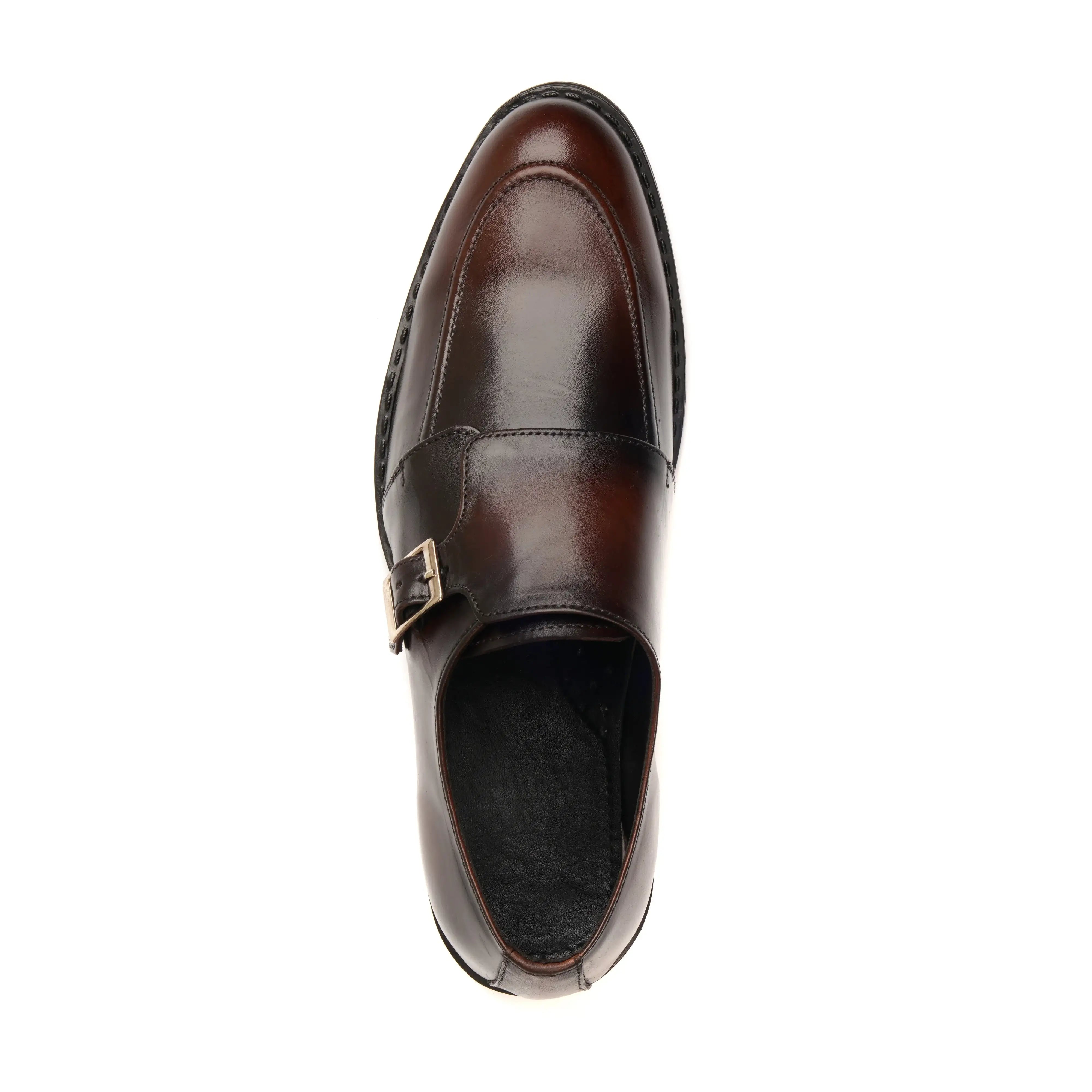 Brown Rubber Sole Cow Leather Formal - Mmall