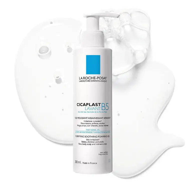 La Roche-Posay Cicaplast Lavant B5 Purifying Soothing Foaming Gel 200Ml - Mmall