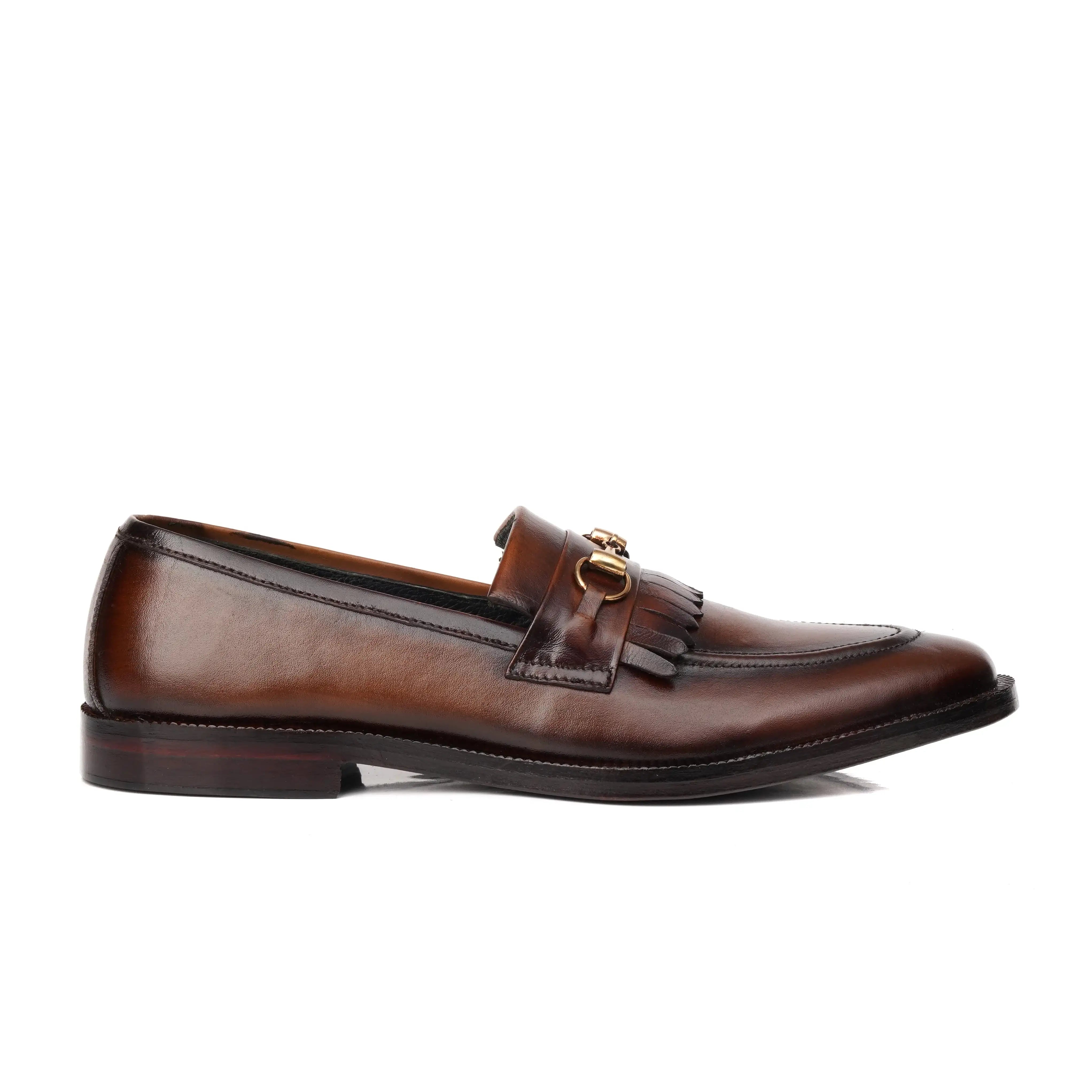 Shaded Cow Leather Semi Formal Horse Bit Style - Mmall