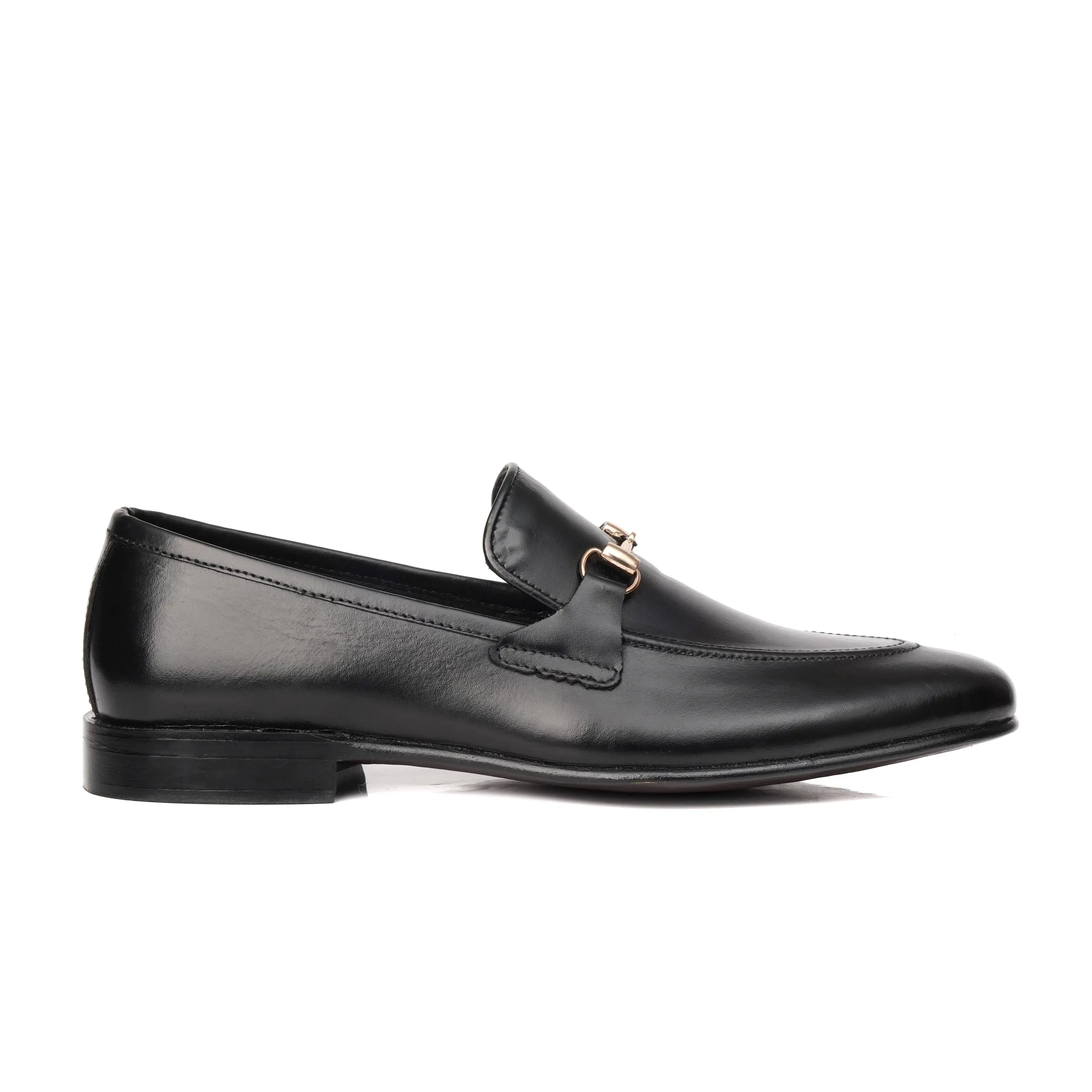 Black Cow Leather Formal Loafer Style - Mmall