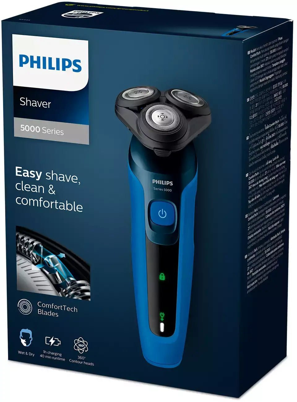Philips Shaver Series 5000 Wet and Dry Electric Shaver – S5444 - Mmall