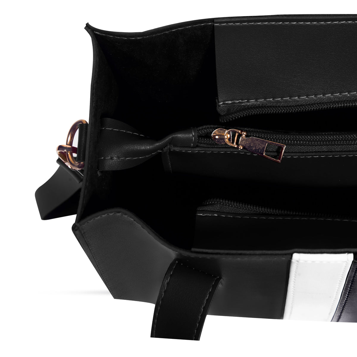 Baku 3 Pcs Black women's wallet & clutch in black by Bag X