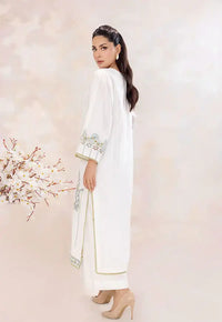 Safwa | White Serenity – 2PC Embroidered Ready to Wear (P000607) - Mmall