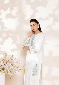 Safwa | White Serenity – 2PC Embroidered Ready to Wear (P000607) - Mmall