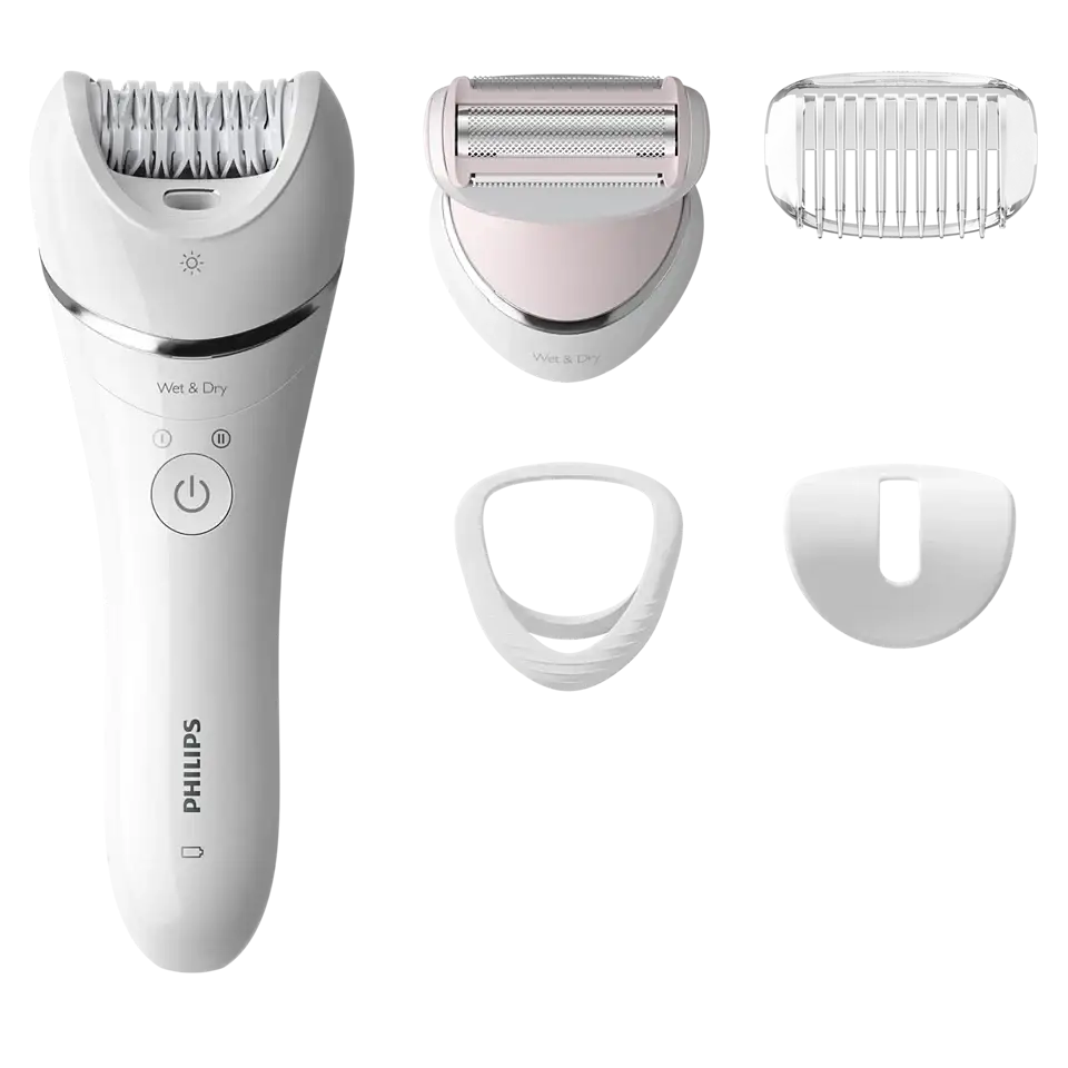 Philips BRE710/01 Epilator Series 8000 Wet & Dry Epilator - Mmall