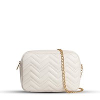 Aura White women's crossbody bag in white by Bag X